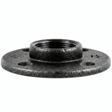 Brida 1''1/4 | 33x42mm diámetro grande fundición negra - foto de producto sobre fondo blanco 2