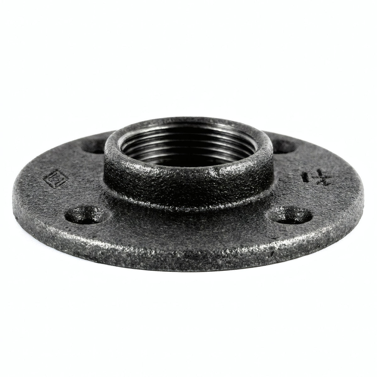 Brida 1''1/4 | 33x42mm diámetro grande fundición negra - foto de producto sobre fondo blanco 4