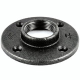Brida 1''1/4 | 33x42mm diámetro grande fundición negra - foto de producto sobre fondo blanco 7