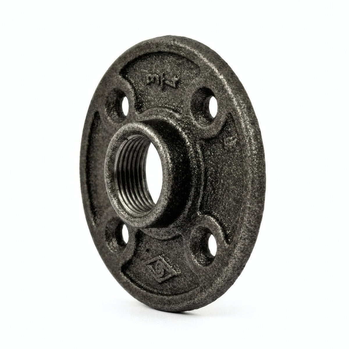 Brida 3/4'' | 20x27mm diámetro grande fundición negra - foto de producto sobre fondo blanco 2
