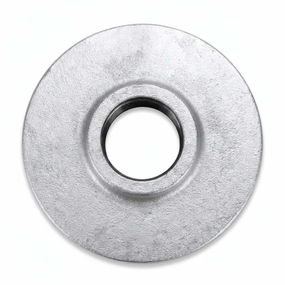 Brida ciega redonda de fundición galvanizada - foto de producto sobre fondo blanco 16