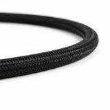 Cable eléctrico textil negro - foto de producto sobre fondo blanco 5