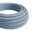 Cable textil redondo de algodón – Azul océano
