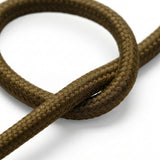 Cable textil redondo de algodón – Marrón espresso