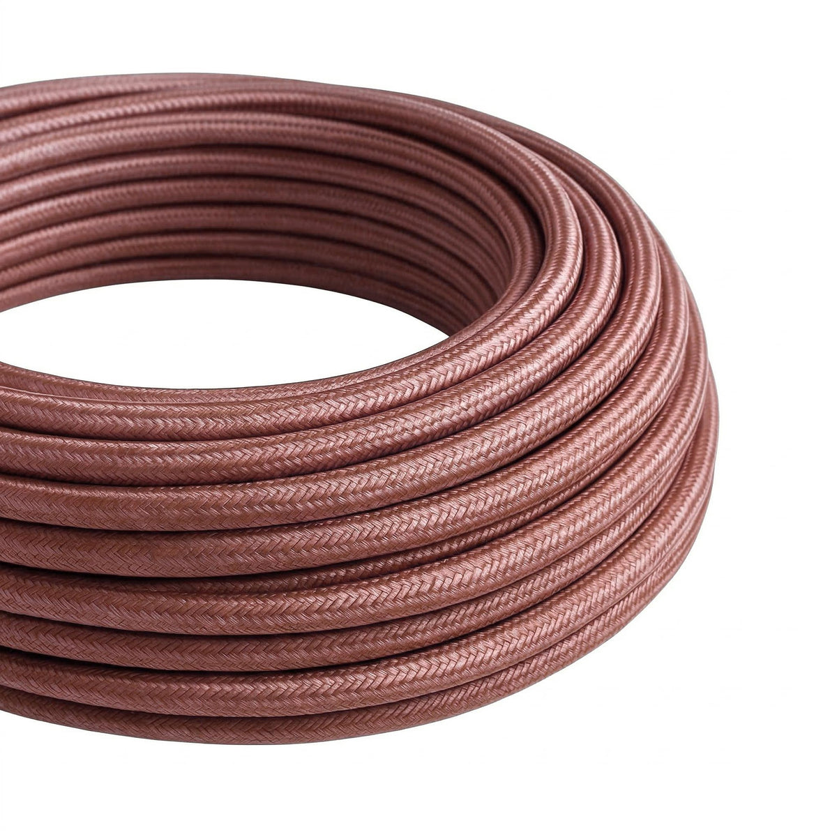 Cable textil redondo de algodón – Marsala