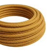 Cable textil redondo de algodón – Miel dorada