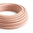 Cable textil redondo de algodón – Salmón