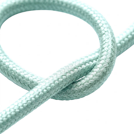 Cable textil redondo de algodón – Verde celadón