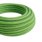 Cable textil redondo de algodón – Verde pistacho