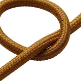 Cable textil redondo efecto seda – Ámbar