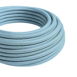 Cable textil redondo efecto seda – Azul cielo