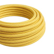 Cable textil redondo efecto seda – Amarillo maíz