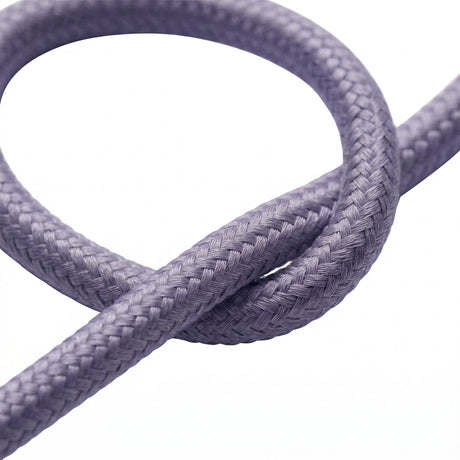 Cable textil redondo efecto seda – Lavanda