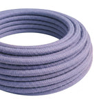 Cable textil redondo efecto seda – Lavanda