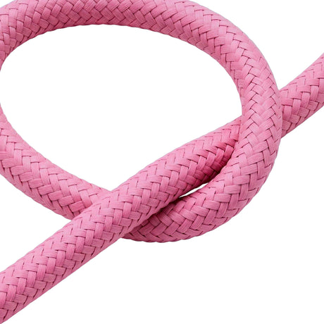 Cable textil redondo efecto seda – Rosa fucsia