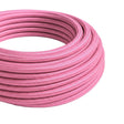 Cable textil redondo efecto seda – Rosa fucsia