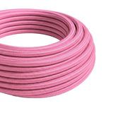 Cable textil redondo efecto seda – Rosa fucsia