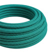 Cable textil redondo efecto seda – Turquesa