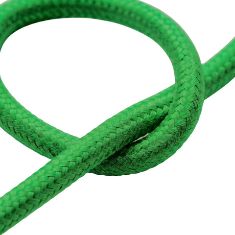 Cable textil redondo efecto seda – Verde césped