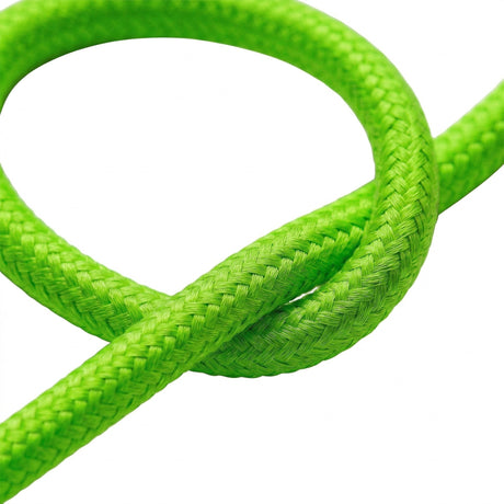 Cable textil redondo efecto seda flúor – Verde