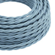 Cable textil trenzado de algodón – Azul océano