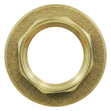 Contratuerca con plato de latón CW617N BSP - vista superior