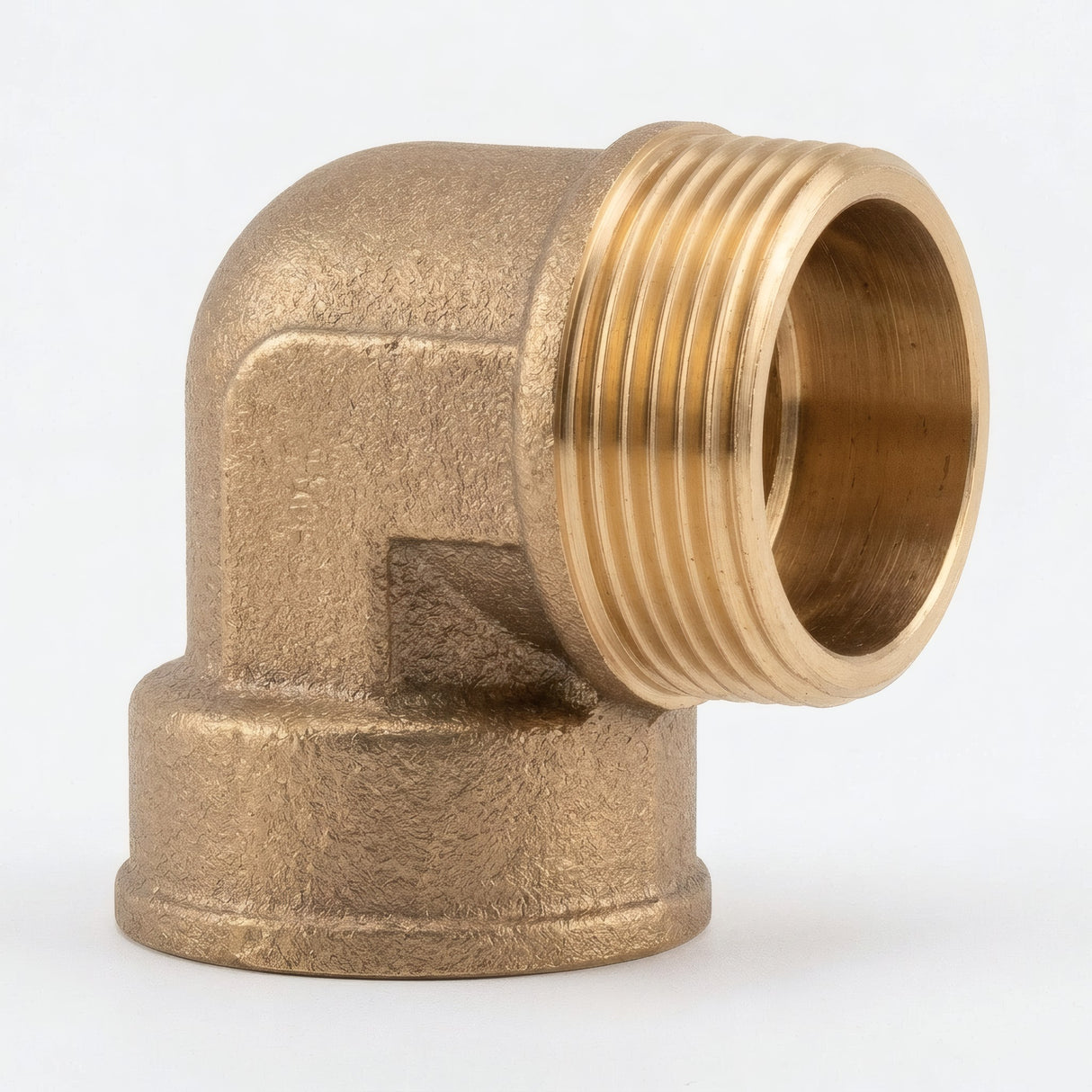 Coude 90° M/F laiton - photo produit fond blanc 2