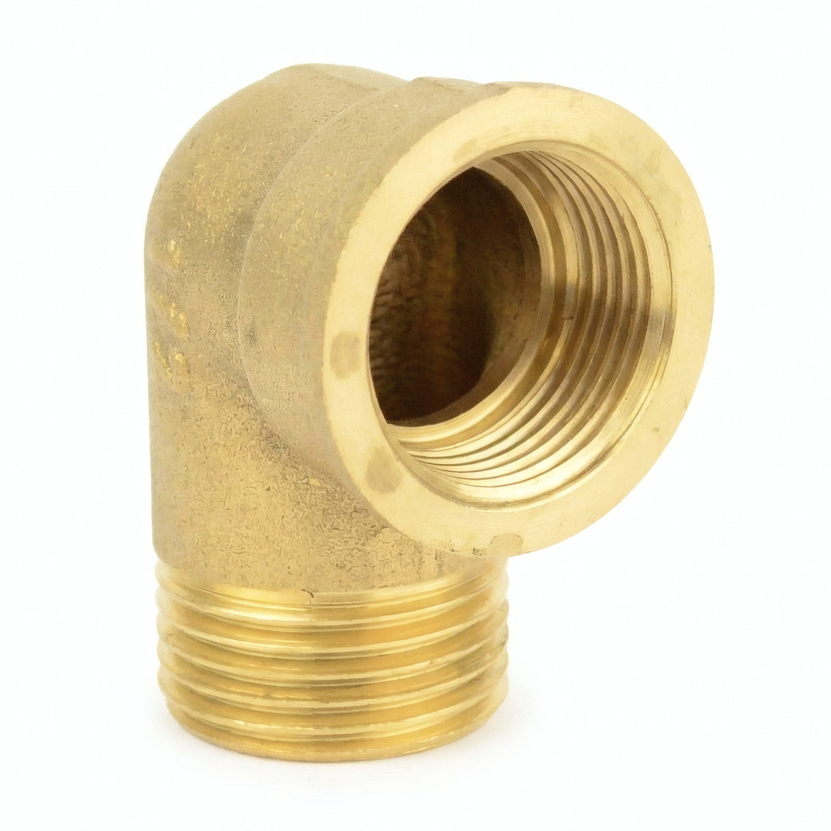 Coude 90° M/F laiton - photo produit fond blanc 3