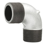 Codo macho / macho fontanería de hierro fundido galvanizada