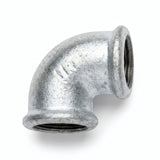 Codo de radio pequeño 90° H/H de fundición galvanizada - foto de producto sobre fondo blanco 5