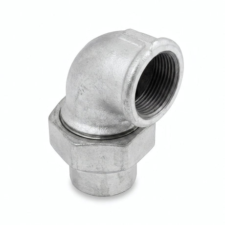Coude union 90° F/F fonte galvanisée - photo produit fond blanc 1
