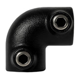 coude peint en noir pour structure tubulaire