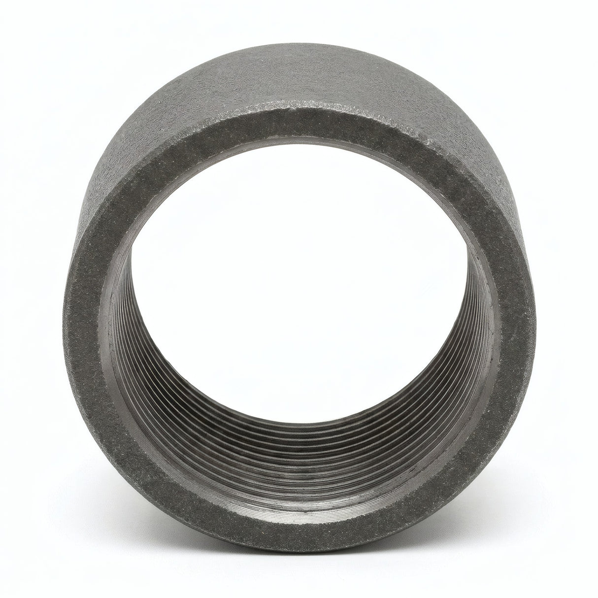Medio manguito de acero negro - foto de producto sobre fondo blanco 6