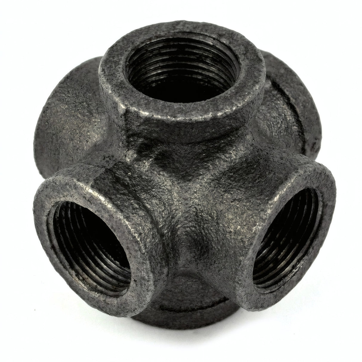 Distribuidor - 6 vías - fundición negra - foto de producto sobre fondo blanco 8