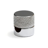 Pasacables de pared de metal para cable textil — Cromado