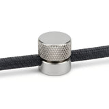 Pasacables de pared de metal para cable textil — Cromado