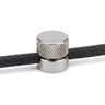 Pasacables de pared de metal para cable textil — Cromado