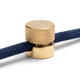 Pasacables de pared de metal para cable textil — Latón