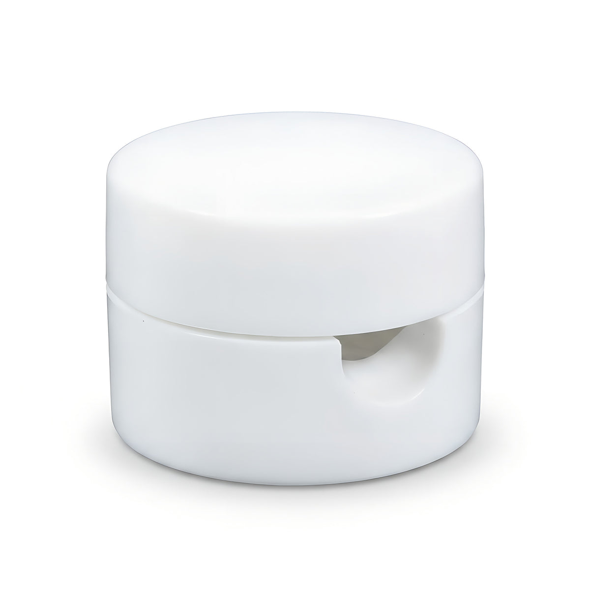 Pasacables de pared universal para cable textil — Blanco