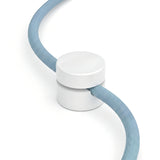 Pasacables de pared universal para cable textil — Blanco