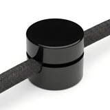 Pasacables de pared universal para cable textil — Negro