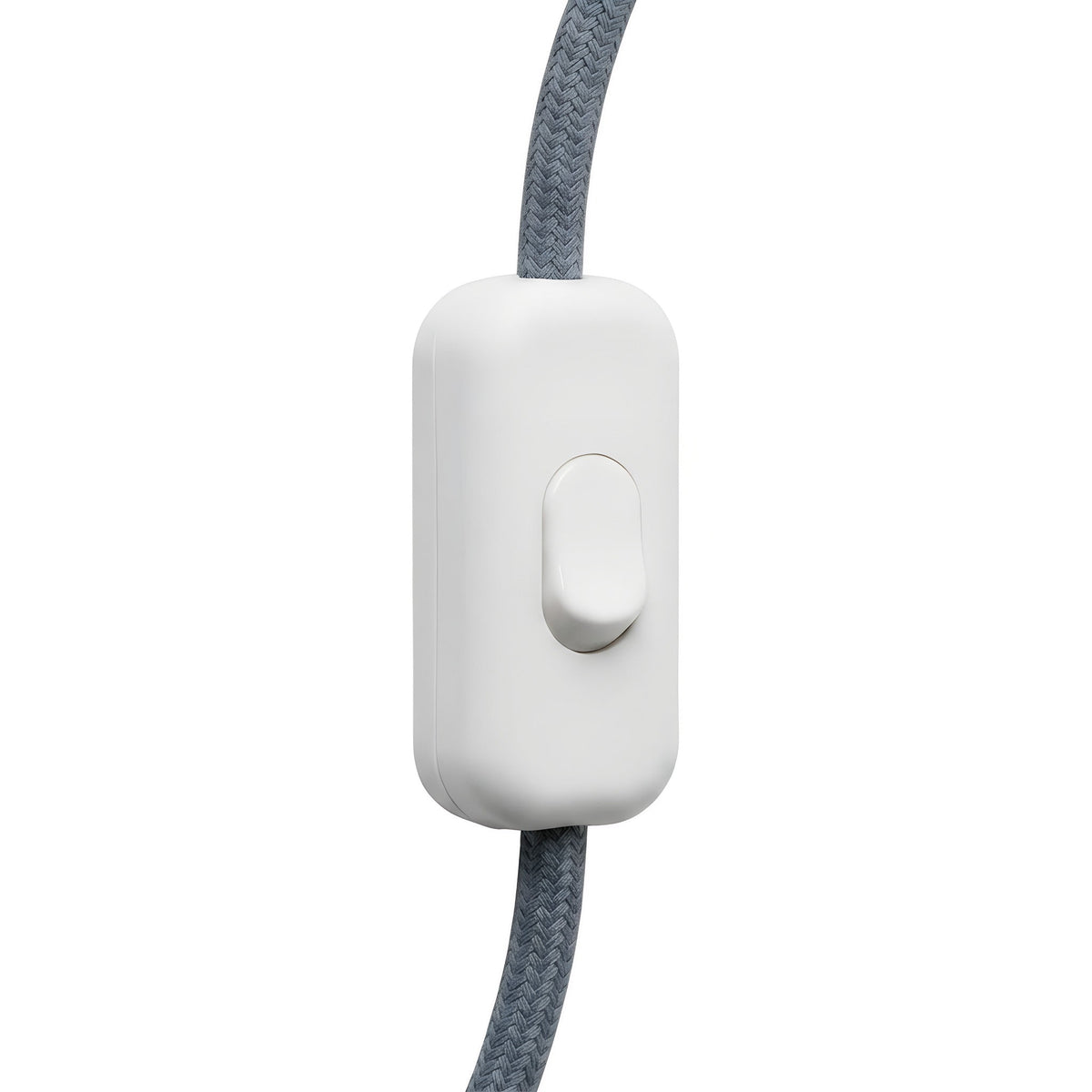 Interruptor bipolar de balancín para cable de lámpara — Blanco