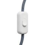 Interruptor bipolar de balancín para cable de lámpara — Blanco