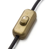 Interruptor bipolar de balancín para cable de lámpara — Oro