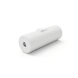 Interruptor cilíndrico basculante unipolar con tierra — Blanco