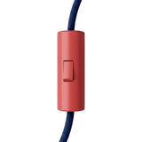 Interruptor cilíndrico basculante unipolar con tierra — Rojo