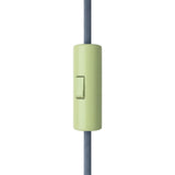 Interruptor cilíndrico basculante unipolar con tierra — Verde prado