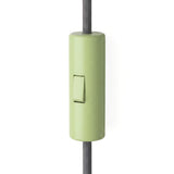 Interruptor cilíndrico basculante unipolar con tierra — Verde prado