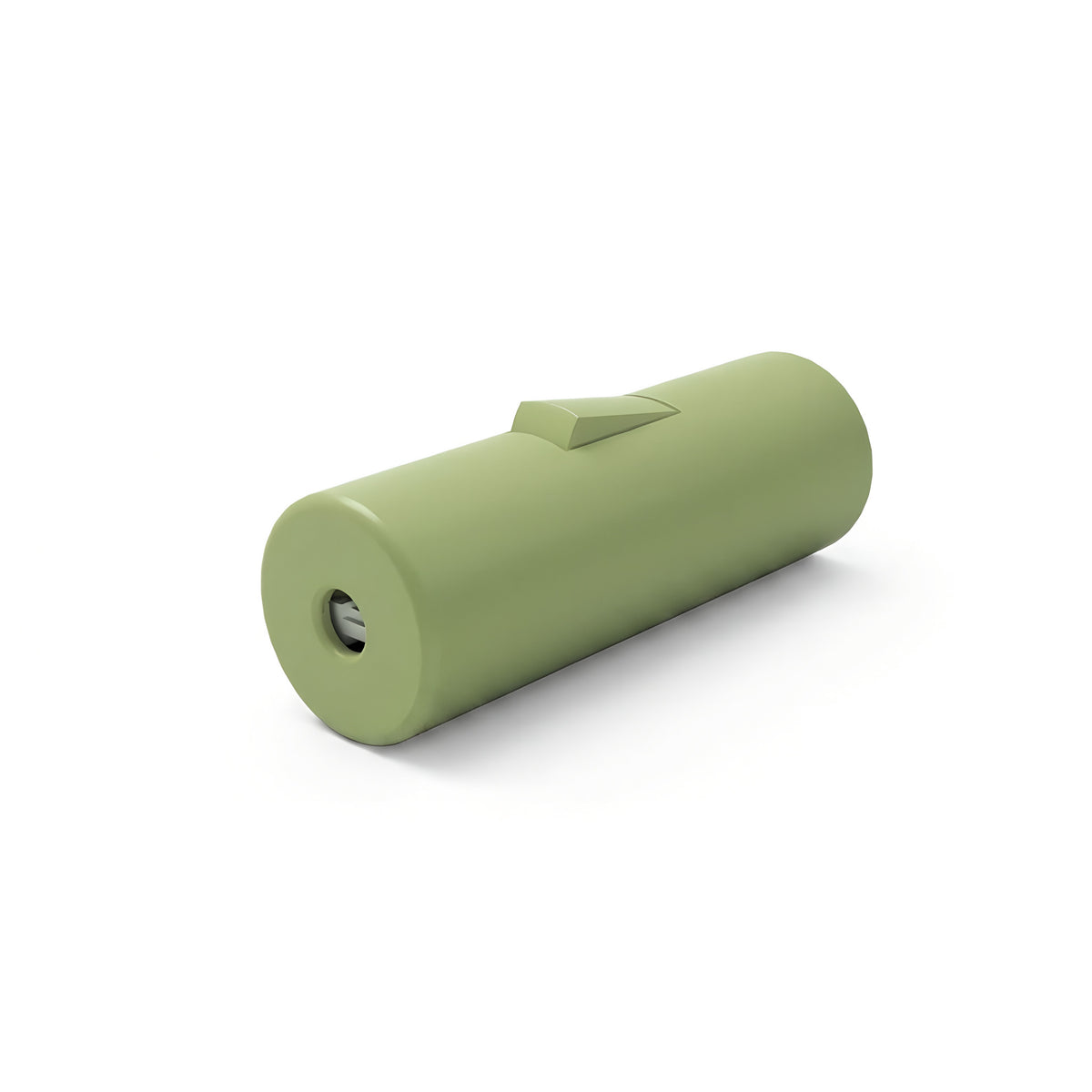 Interruptor cilíndrico basculante unipolar con tierra — Verde prado