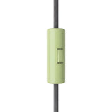 Interruptor cilíndrico basculante unipolar con tierra — Verde prado